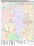 Arlington Heights Wall Map Premium Style